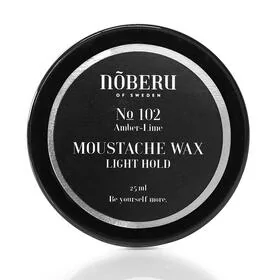 Noberu of Sweden Moustache Wax Light Hold Amber-Lime 25ml