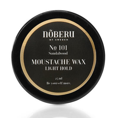 Noberu Moustache Wax Light Hold Sandalwood 25ml