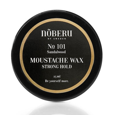 Noberu Moustache Wax Strong Hold Sandalwood 25ml