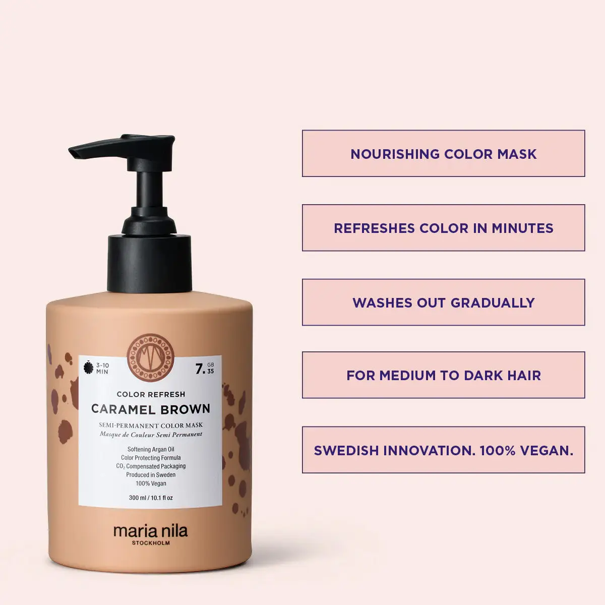 Maria Nila Colour Refresh Caramel Brown 300 ml - Bild 2