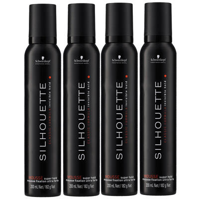 Schwarzkopf Professional Silhouette Mousse Super Hold 200 ml x 4