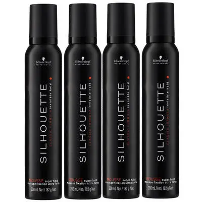 Schwarzkopf Professional Silhouette Mousse Super Hold 200 ml x 4