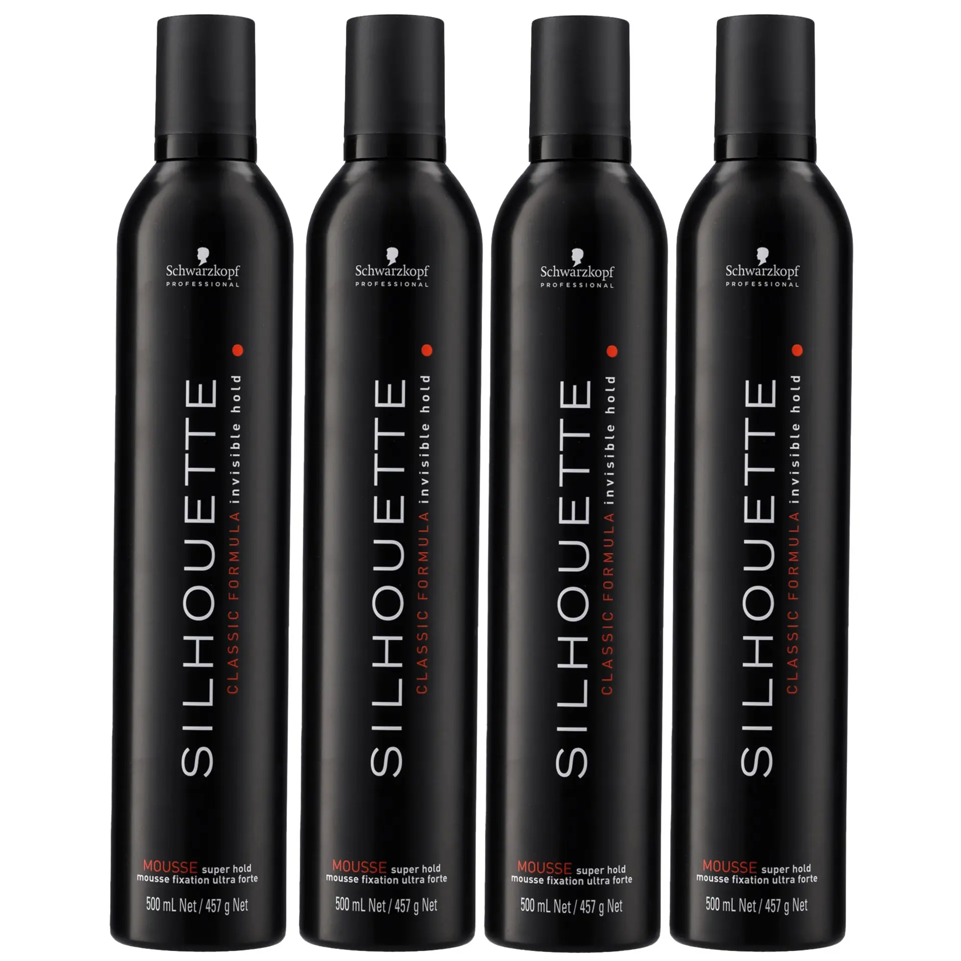 Schwarzkopf Professional Silhouette Mousse Super Hold XL 500 ml x 4